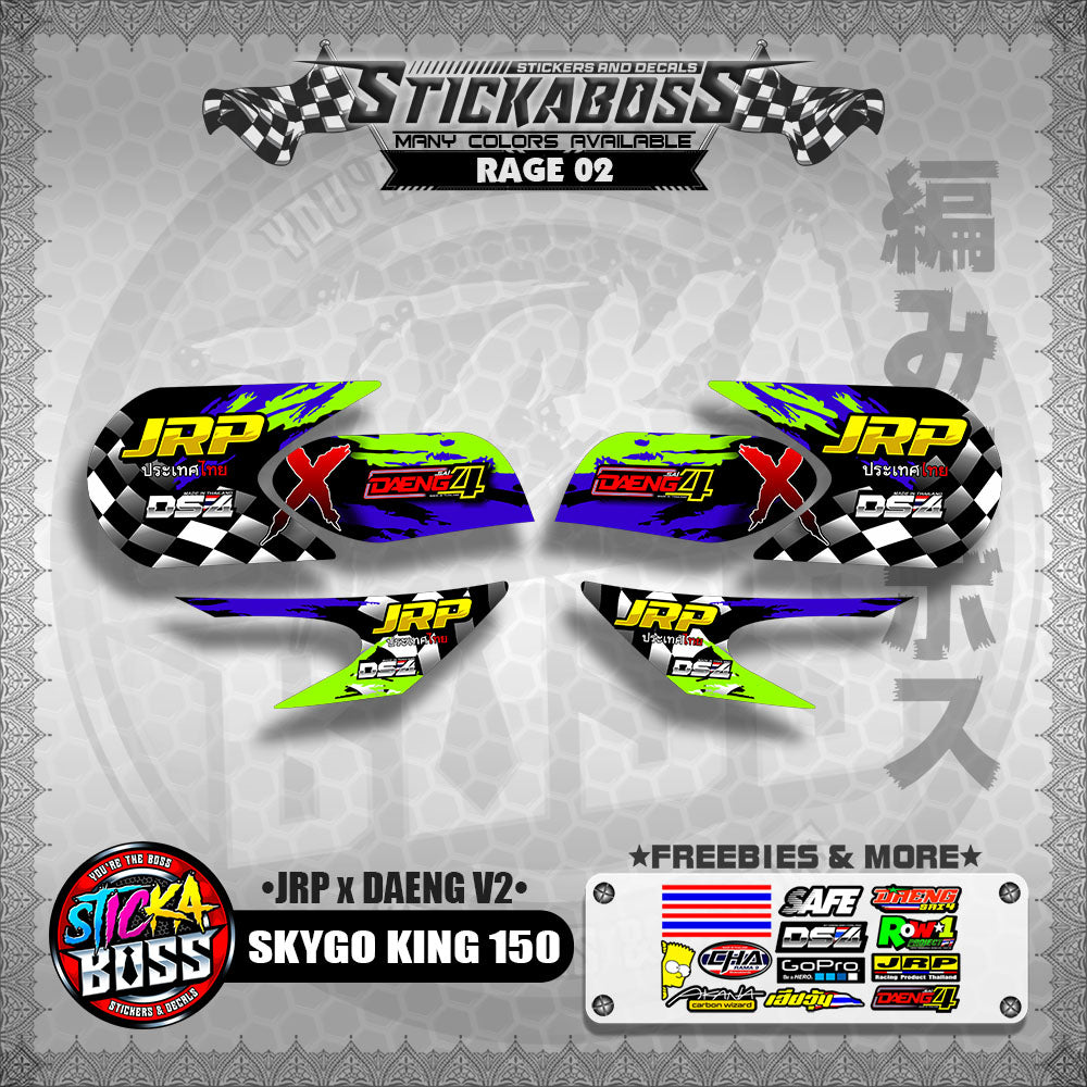 SKYGO KING 150 DECALS ( JRP x DAENG V2 )【WITH FREEBIES】
