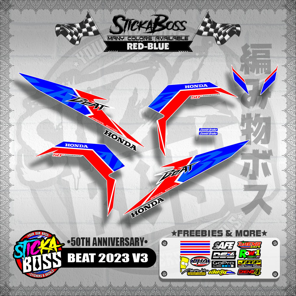 BEAT 2023 V3 DECALS ( 50TH ANNIVERSARY )【WITH FREEBIES】