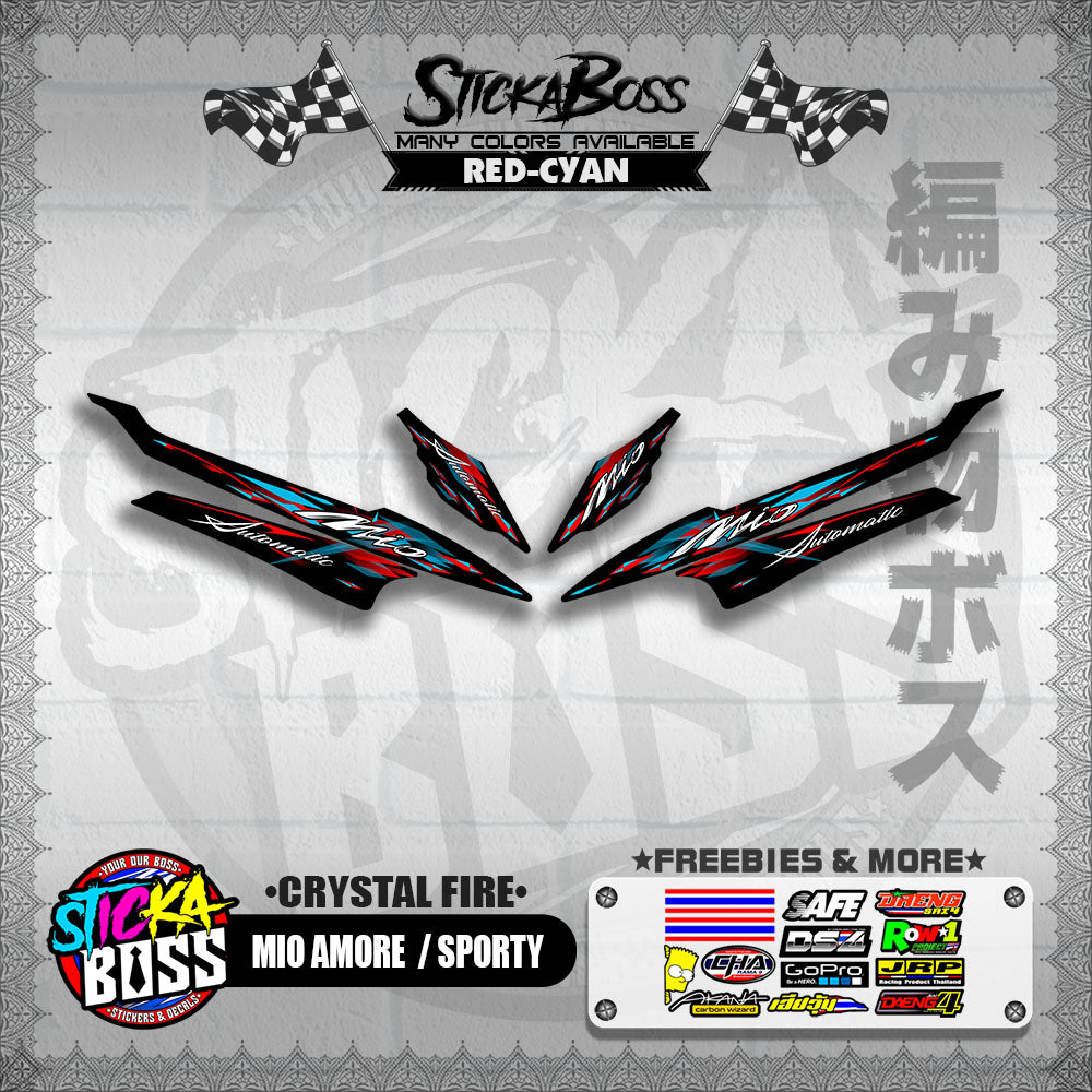 MIO AMORE / SPORTY DECALS ( CRYSTAL FIRE )【WITH FREEBIES】
