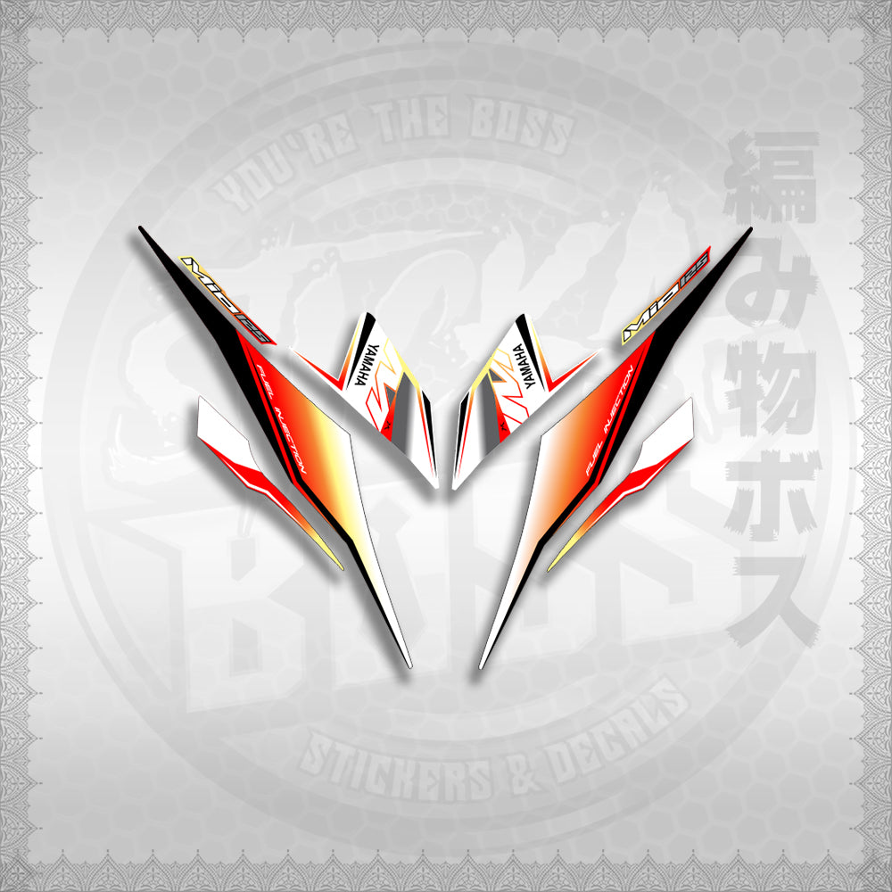 STICKER DECALS for MIO I 125 M3 (MIISTMOFOWH) By STICKABOSS (SOFIE LAMINATED WATERPROOF)