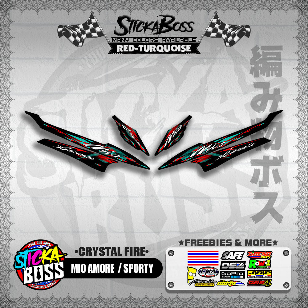MIO AMORE / SPORTY DECALS ( CRYSTAL FIRE )【WITH FREEBIES】