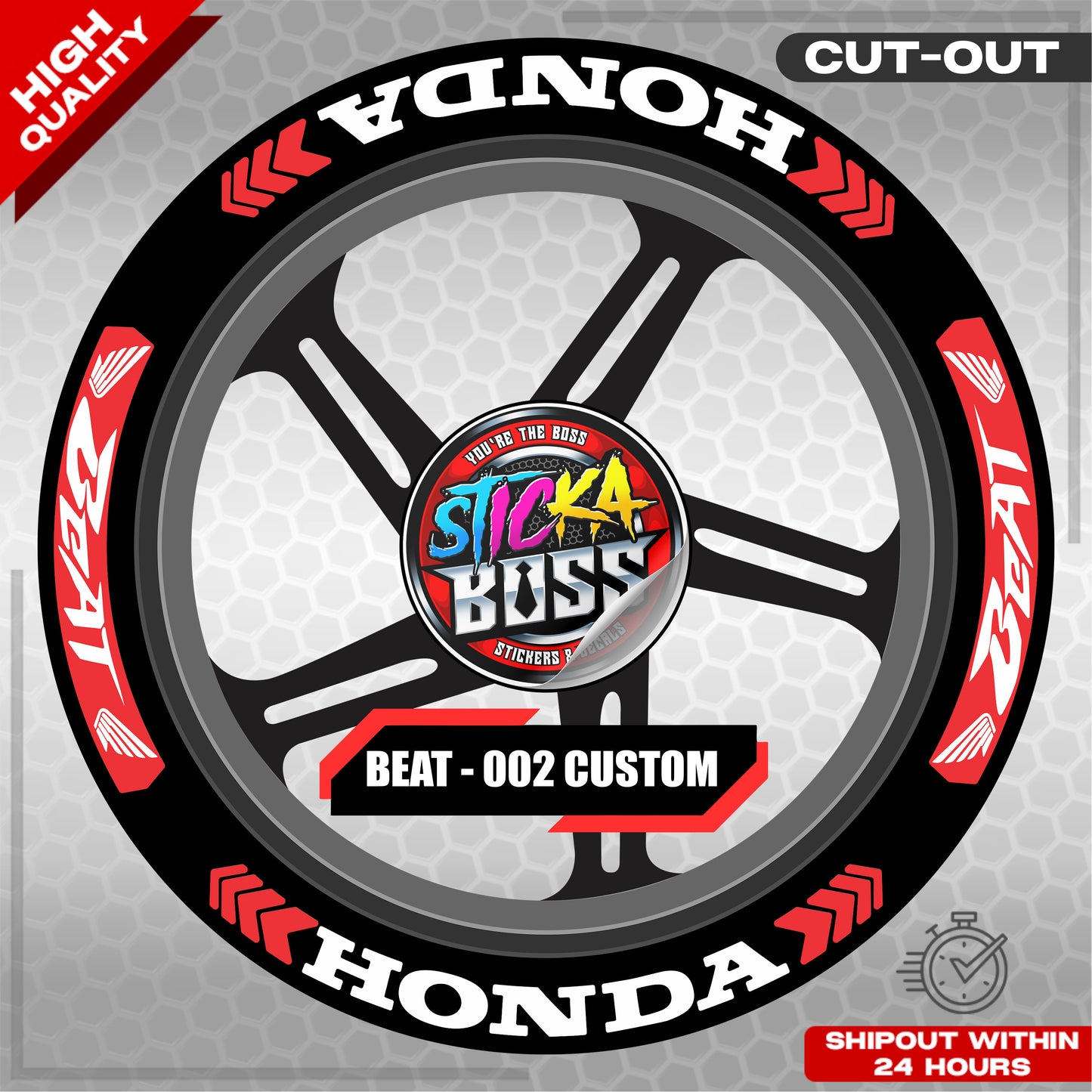 BEAT MAG STICKER SET ( 2 MAGS ) - 002 CUSTOM | VINYL WATERPROOF CUT-OUT DECALS