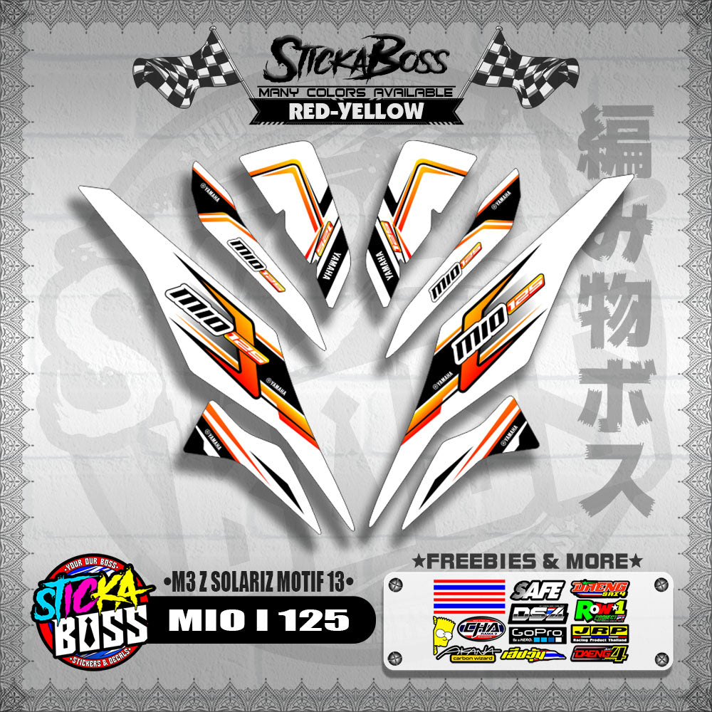 MIO I 125 DECALS ( M3 Z SOLARIZ MOTIF 13 )【WITH FREEBIES】