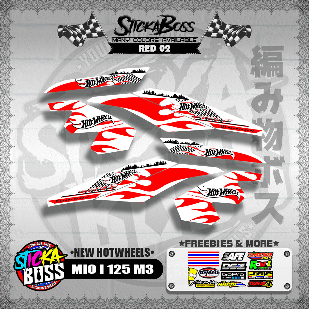 MIO I 125 M3 DECALS ( NEW HOTWHEELS )【WITH FREEBIES】