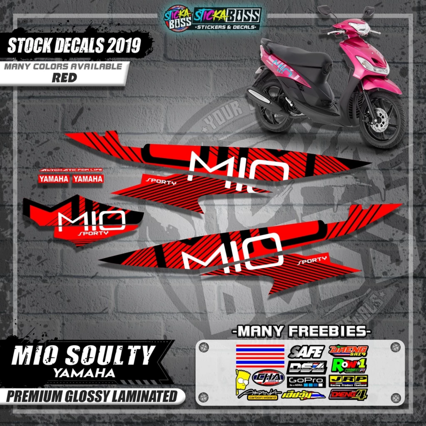 Mio Soulty Stock Decals ( 2019 Design )【WITH FREEBIES】