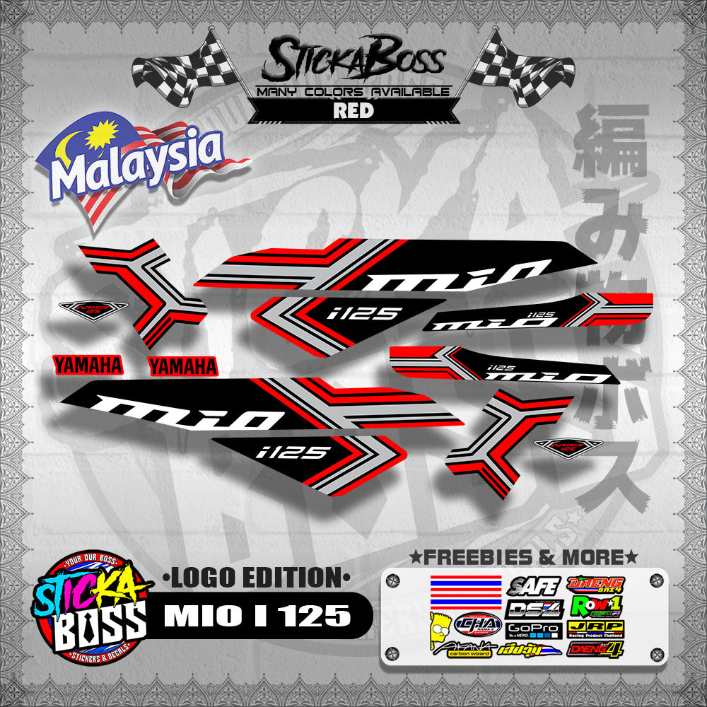 MIO I 125 MALAYSIAN DECALS ( LOGO EDITION )【WITH FREEBIES】