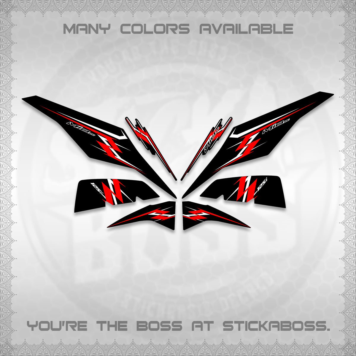 MIO I 125 M3 INDO DECALS (A25 VARIASI) STICKER DECALS By STICKABOSS