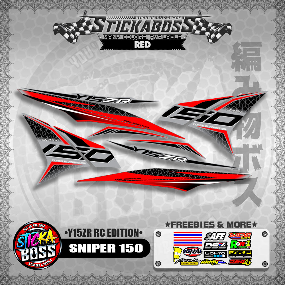 SNIPER 150 STICKER DECALS ( Y15ZR RC EDITION )【WITH FREEBIES】