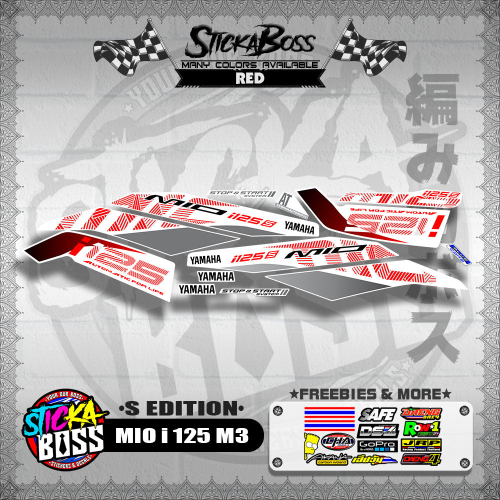MIO i 125 M3 DECALS ( S EDITION )【WITH FREEBIES】