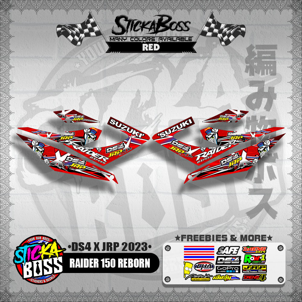 RAIDER 150 REBORN DECALS ( DS4 X JRP 2023 )【WITH FREEBIES】