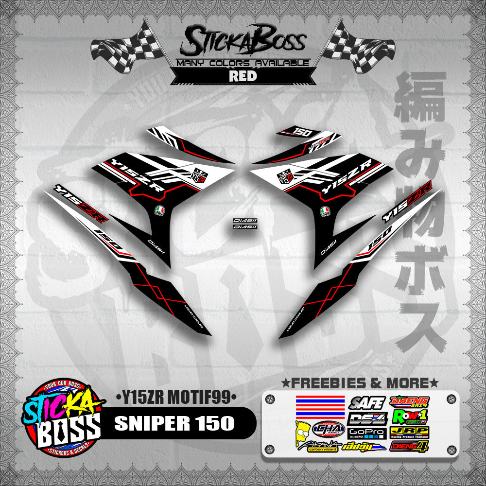 SNIPER 150 DECALS ( Y15ZR MOTIF99 )【WITH FREEBIES】