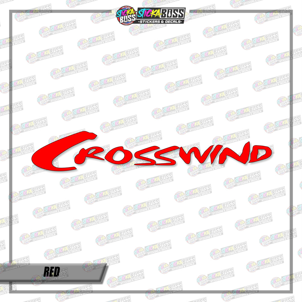 CROSSWIND (VINYL CUT-OUT STICKER DECALS )【Stickaboss】