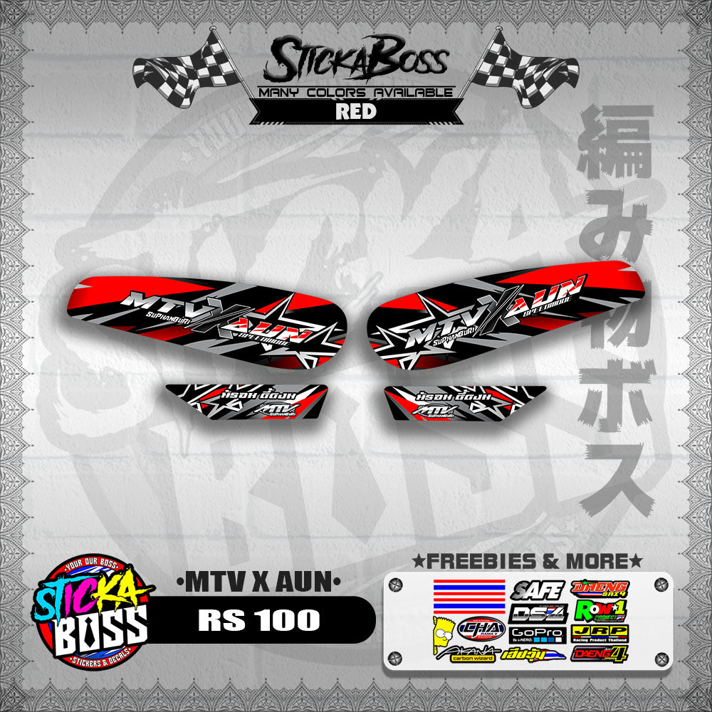 RS 100 DECALS ( MTV X AUN )【WITH FREEBIES】