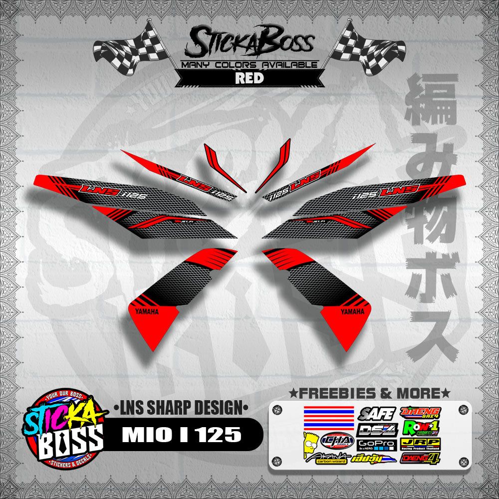 MIO I 125 DECALS ( LNS SHARP DESIGN )【WITH FREEBIES】