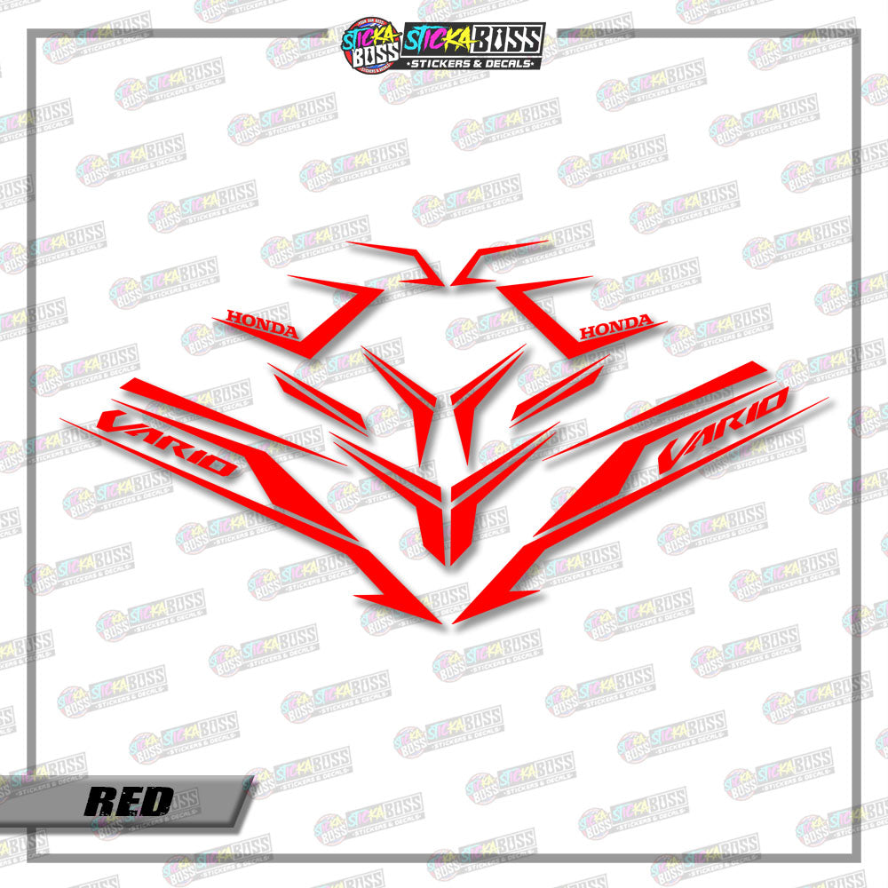 CLICK V3 CUT-OUT DECALS ( 001 VARIO SHARP STRIPPING )【Stickaboss】