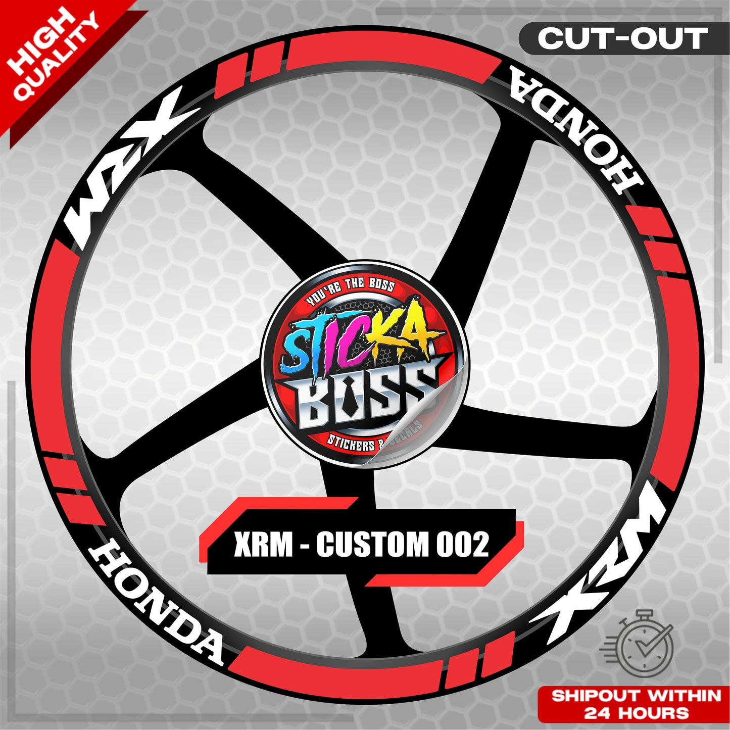 XRM MAG STICKER SET ( 2 MAGS ) - CUSTOM 002 | VINYL WATERPROOF CUT-OUT DECALS