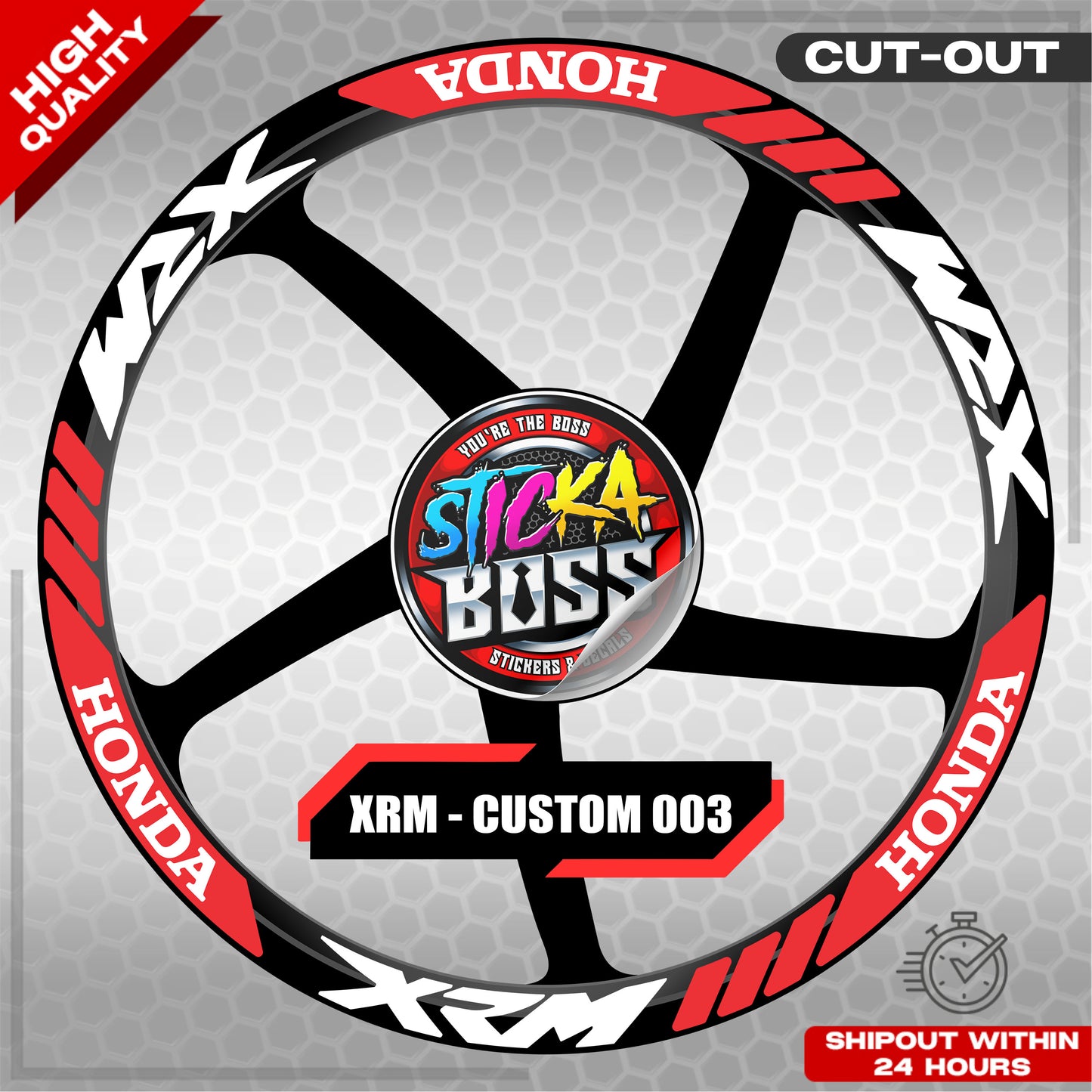 XRM MAG STICKER SET ( 2 MAGS ) - CUSTOM 003 | VINYL WATERPROOF CUT-OUT DECALS