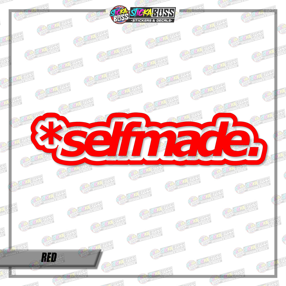 SELFMADE (VINYL CUT-OUT STICKER DECALS )【Stickaboss】