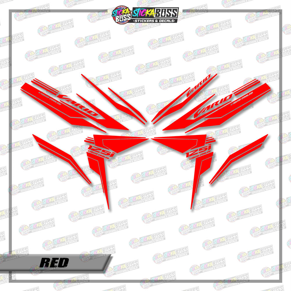 CLICK V3 CUT-OUT DECALS ( 001 MINIMALIST SHARP )【Stickaboss】