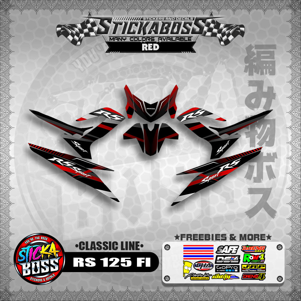 RS 125 FI DECALS ( CLASSIC LINE)【WITH FREEBIES】
