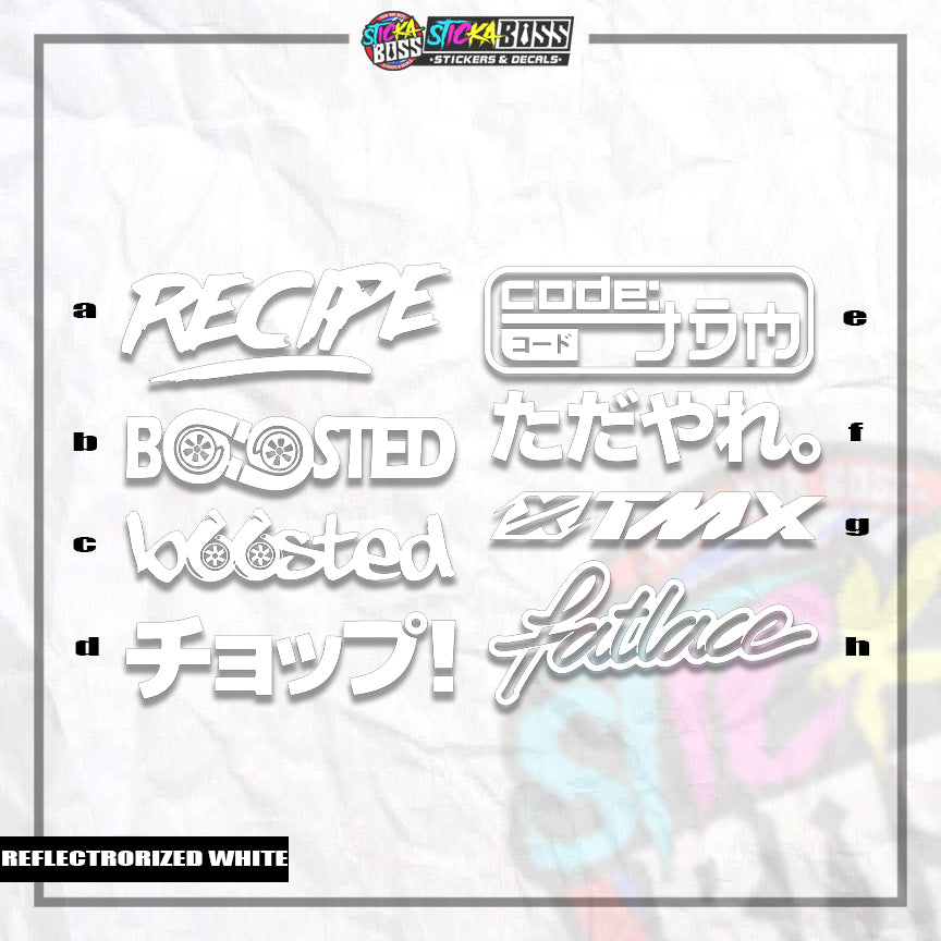 ASSORTED P4 | VINYL CUT-OUT STICKER ( ANIME VINYL STICKER DECALS )【Stickaboss】