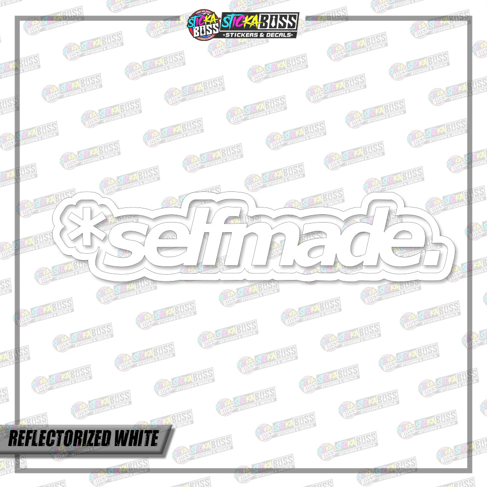 SELFMADE (VINYL CUT-OUT STICKER DECALS )【Stickaboss】