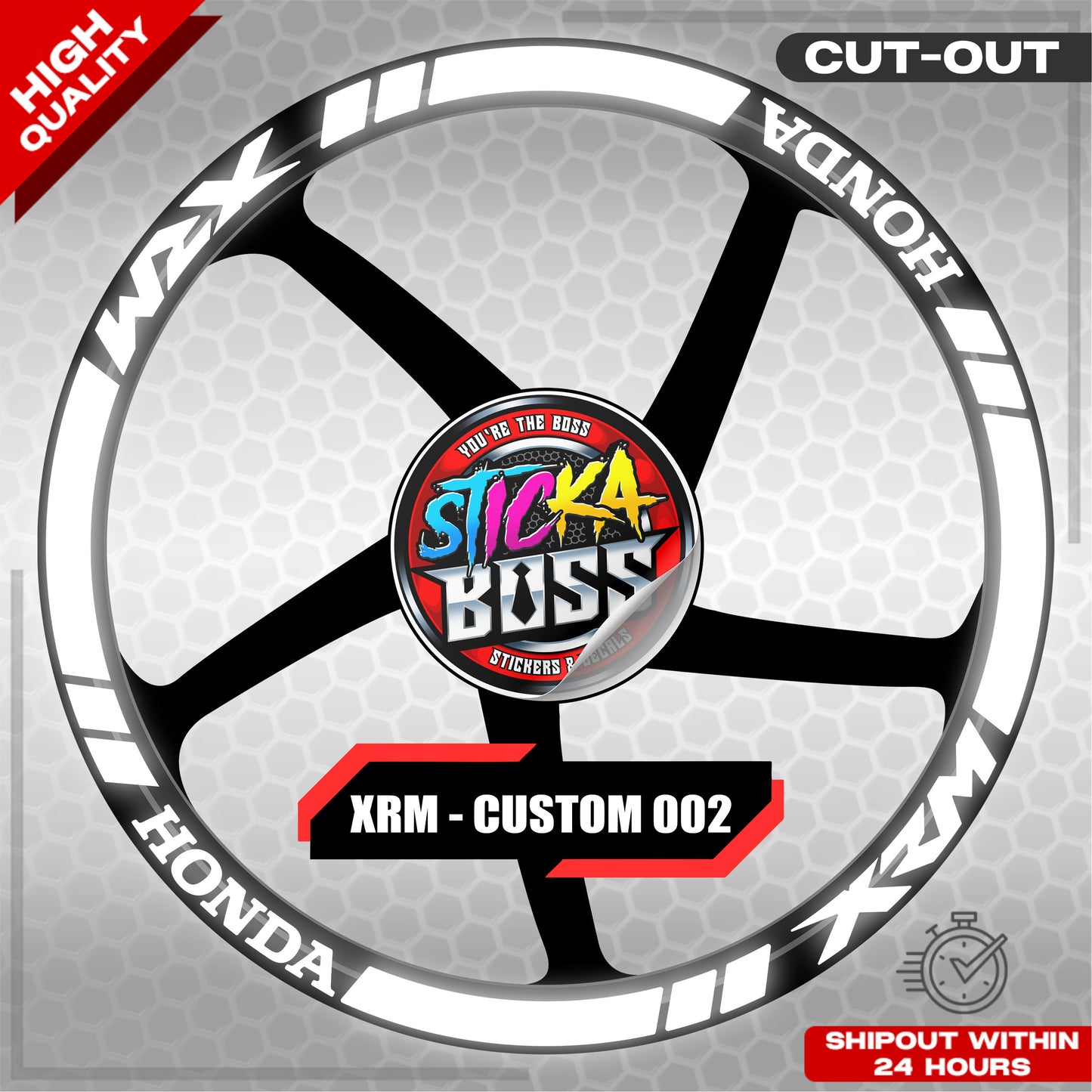 XRM MAG STICKER SET ( 2 MAGS ) - CUSTOM 002 | VINYL WATERPROOF CUT-OUT DECALS