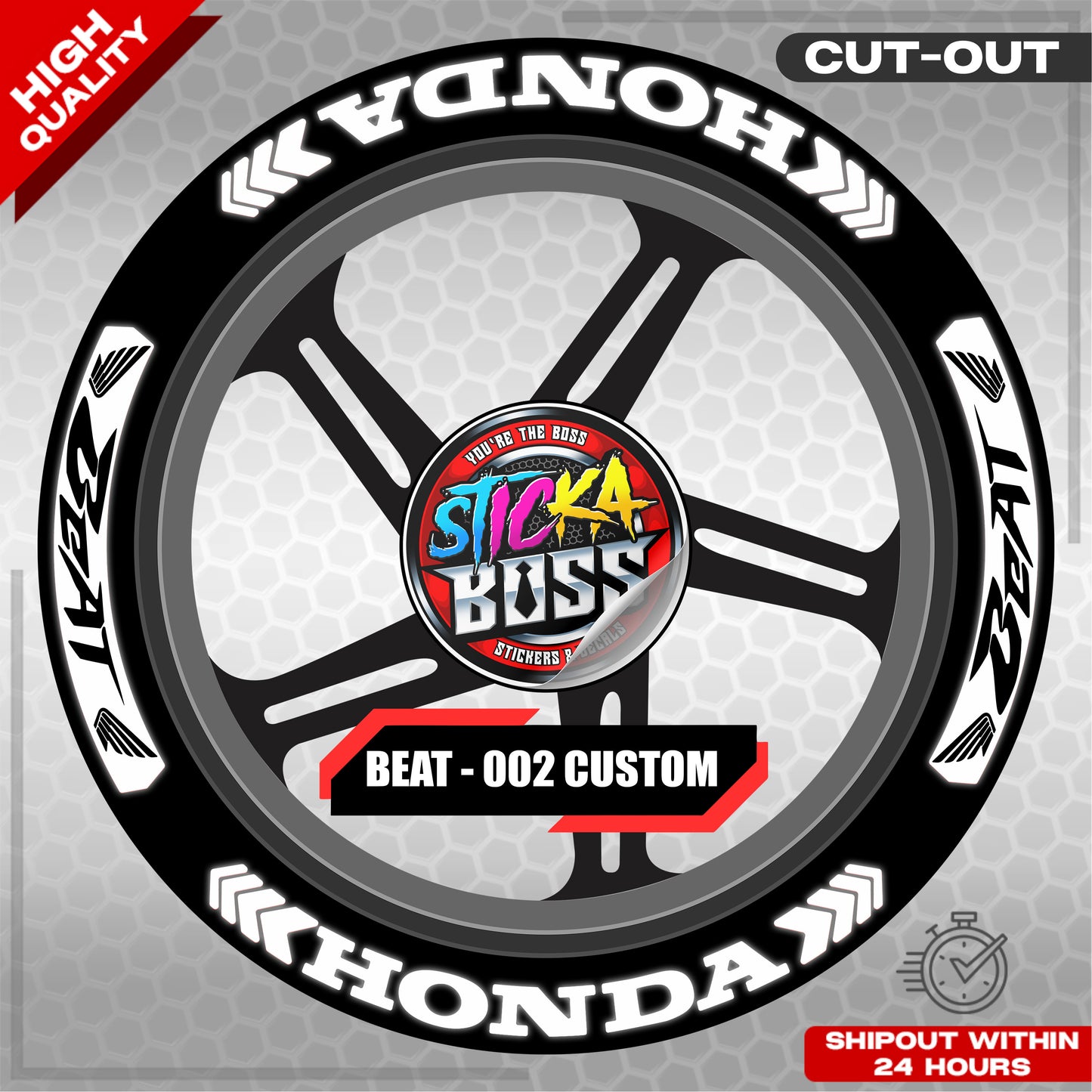 BEAT MAG STICKER SET ( 2 MAGS ) - 002 CUSTOM | VINYL WATERPROOF CUT-OUT DECALS