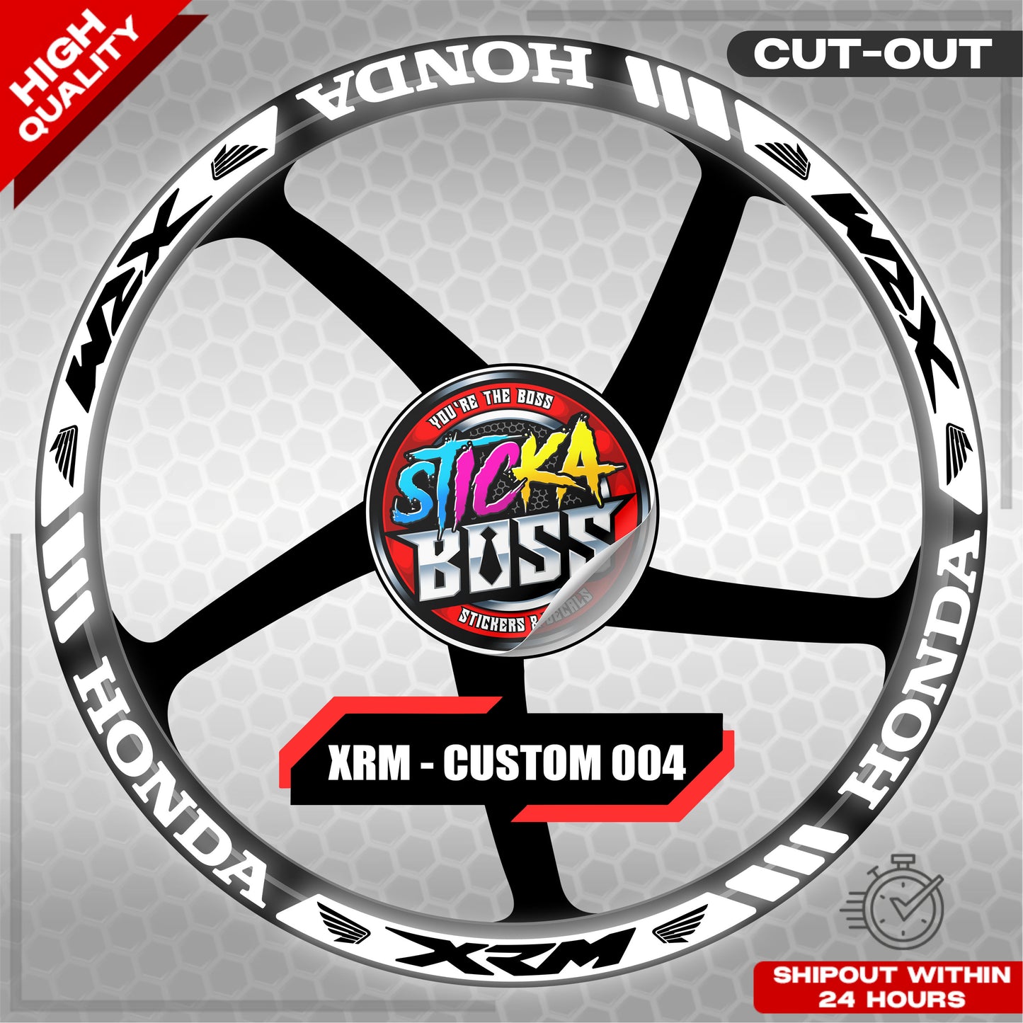 XRM MAG STICKER SET ( 2 MAGS ) - CUSTOM 004 | VINYL WATERPROOF CUT-OUT DECALS