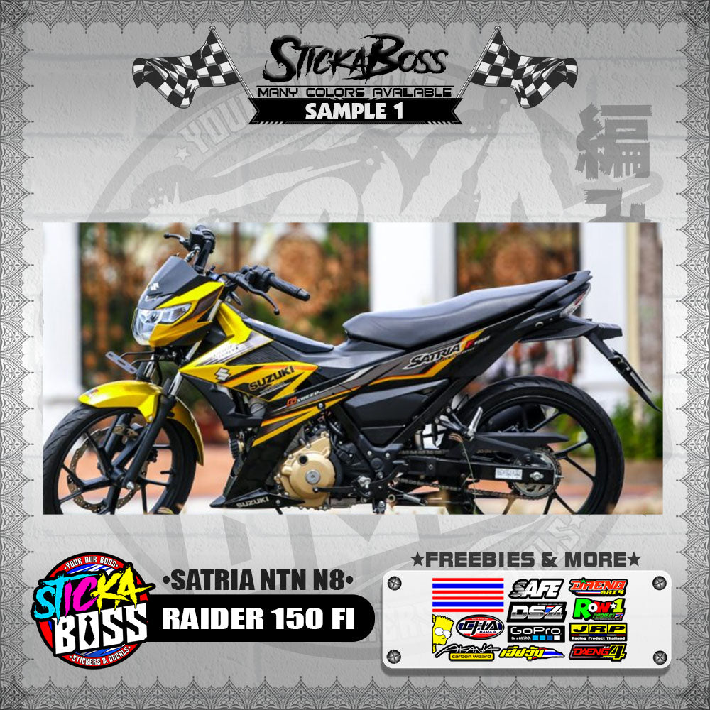 RAIDER 150 FI DECALS ( SATRIA NTN N8 )【WITH FREEBIES】