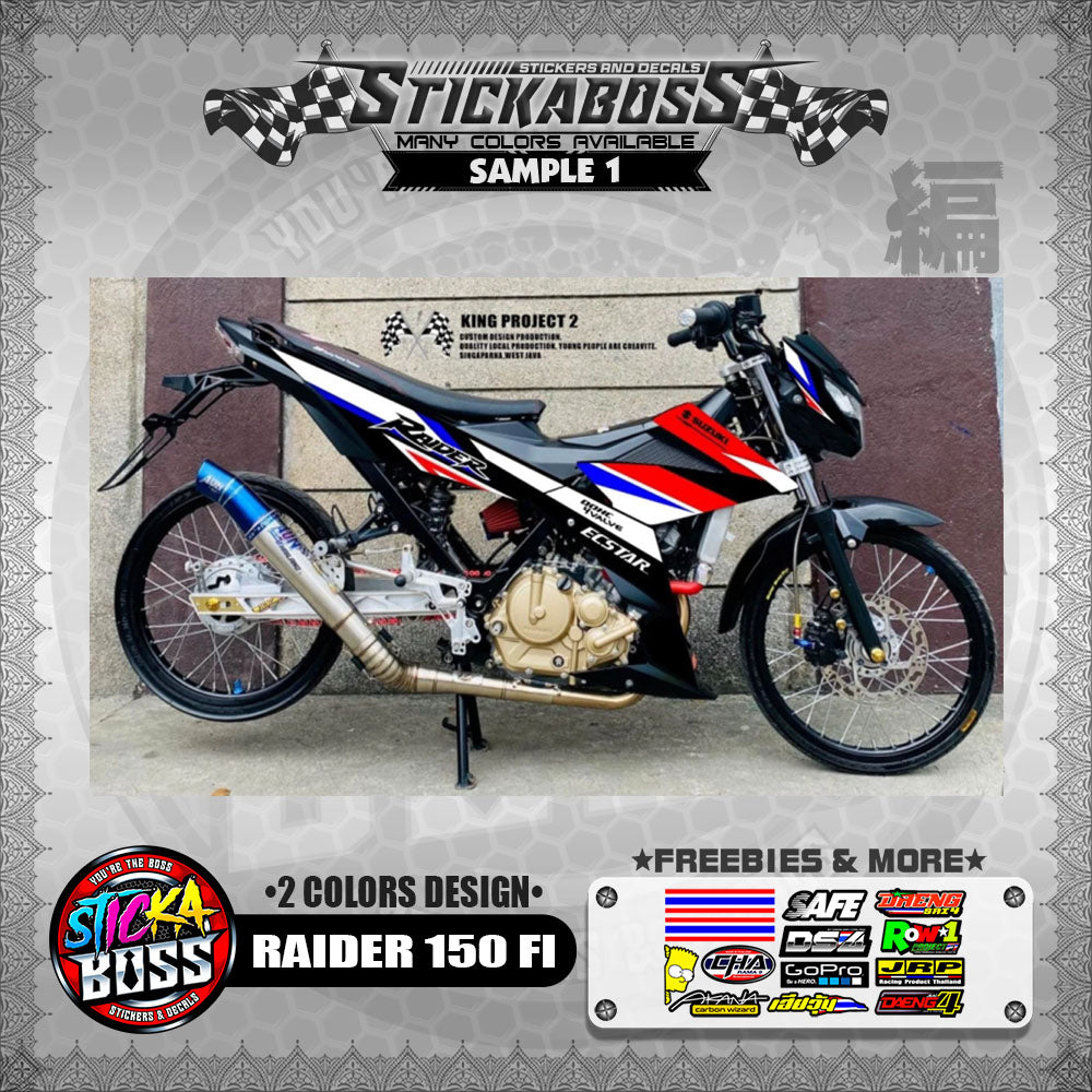 RAIDER 150 FI MALAYSIAN STICKER DECALS ( 2 COLORS DESIGN )【WITH FREEBIES】