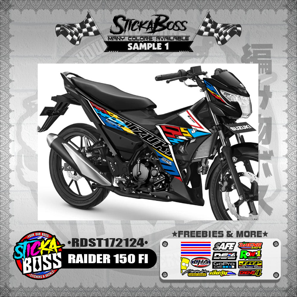 RAIDER 150 FI DECALS ( RDST172124 )【WITH FREEBIES】