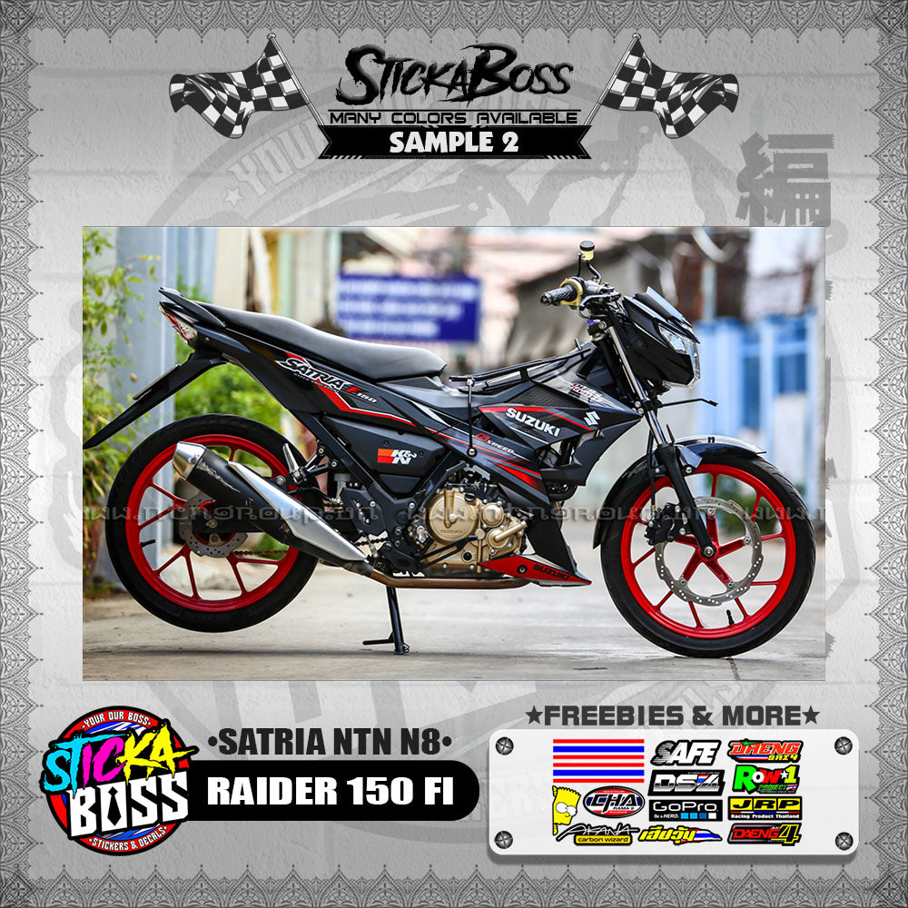 RAIDER 150 FI DECALS ( SATRIA NTN N8 )【WITH FREEBIES】