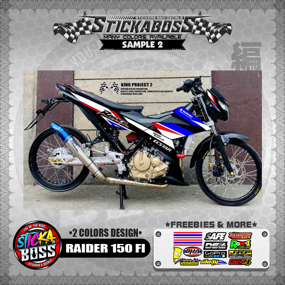 RAIDER 150 FI MALAYSIAN STICKER DECALS ( 2 COLORS DESIGN )【WITH FREEBIES】