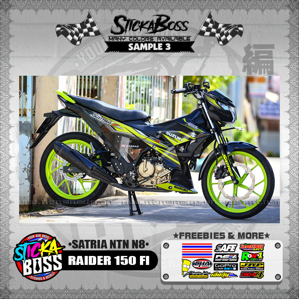 RAIDER 150 FI DECALS ( SATRIA NTN N8 )【WITH FREEBIES】