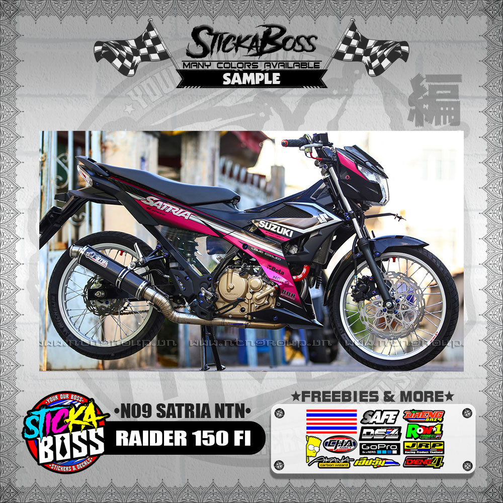 RAIDER 150 FI DECALS ( N09 SATRIA NTN )【WITH FREEBIES】