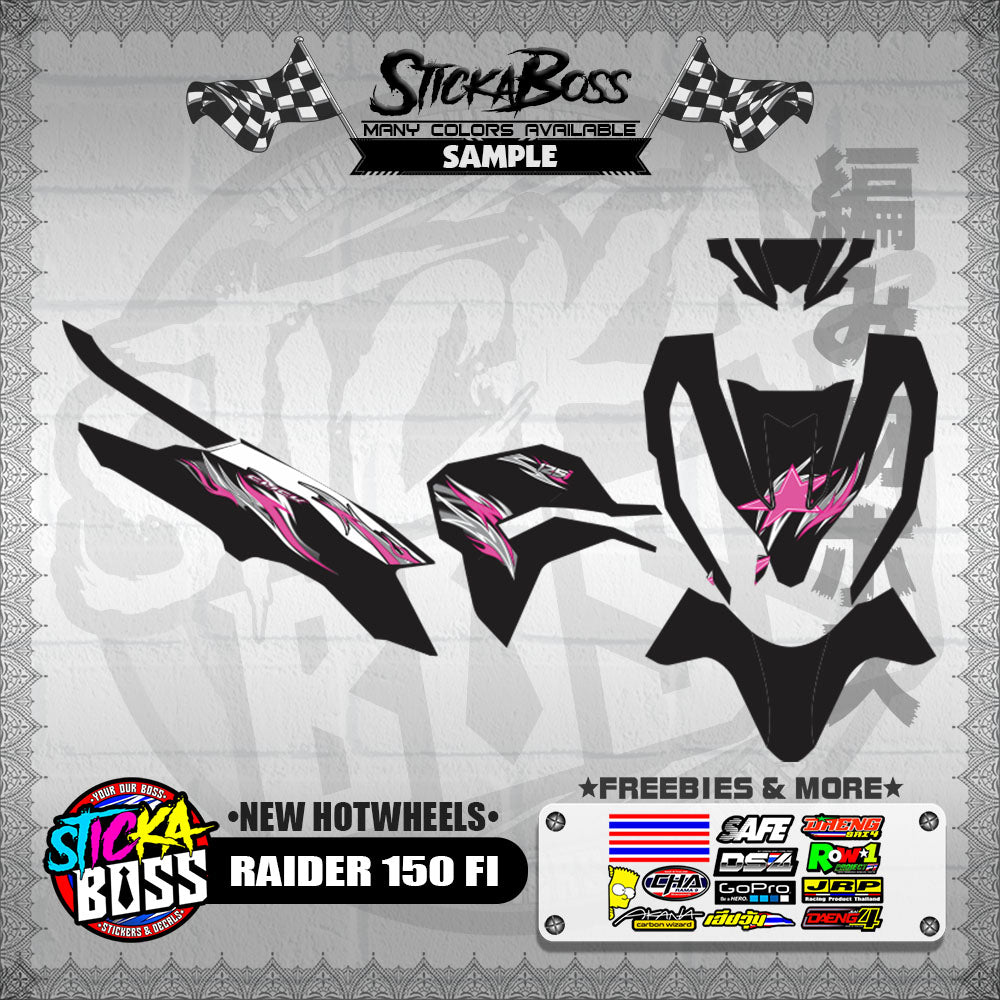 CLICK V3 DECALS ( NEW TRIBAL FIRE )【WITH FREEBIES】