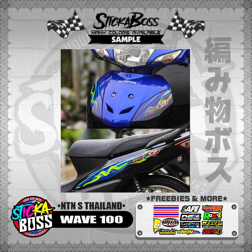 WAVE 100 DECALS ( NTN S THAILAND )【WITH FREEBIES】