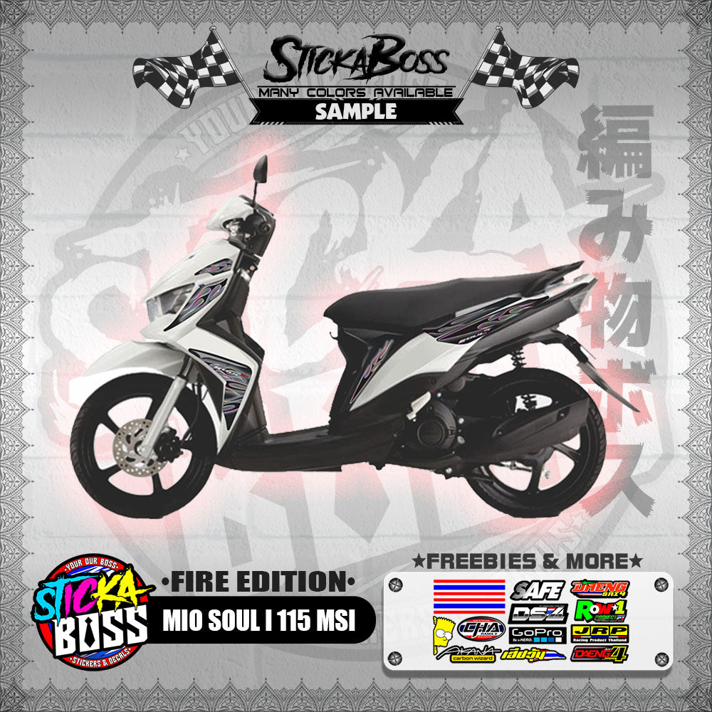 MIO SOUL I 115 MSI DECALS ( FIRE EDITION )【WITH FREEBIES】