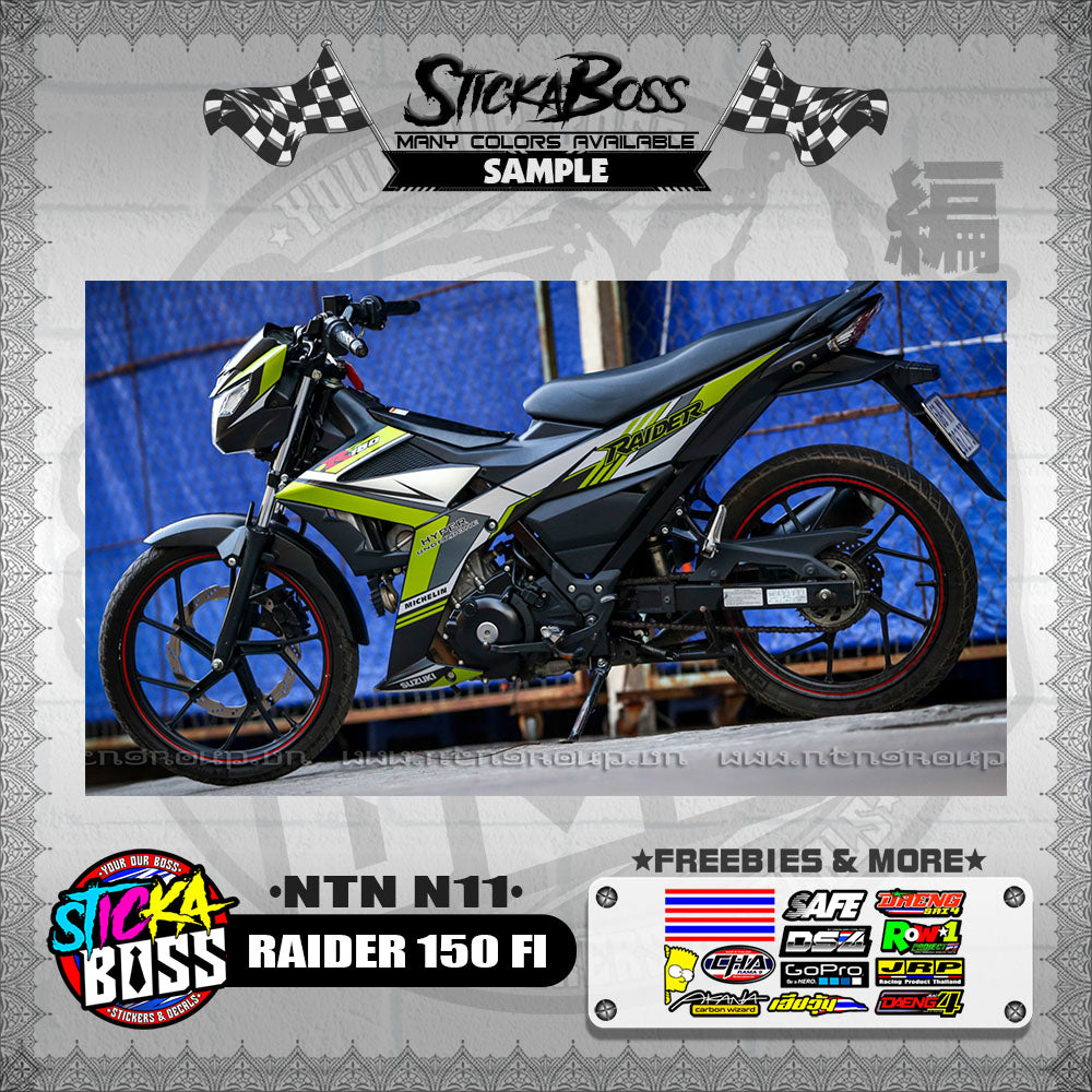 RAIDER 150 FI DECALS ( NTN N11 )【WITH FREEBIES】