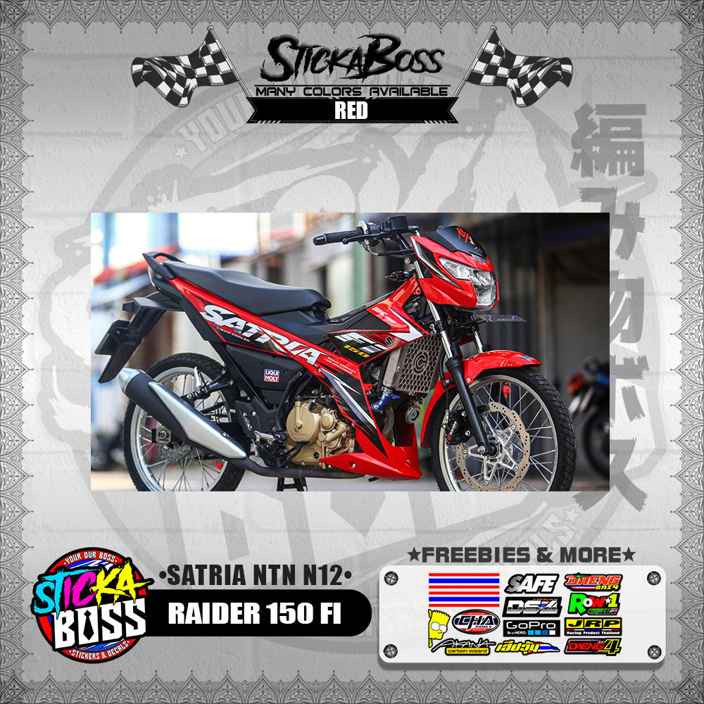 RAIDER 150 FI DECALS ( SATRIA NTN N12 )【WITH FREEBIES】