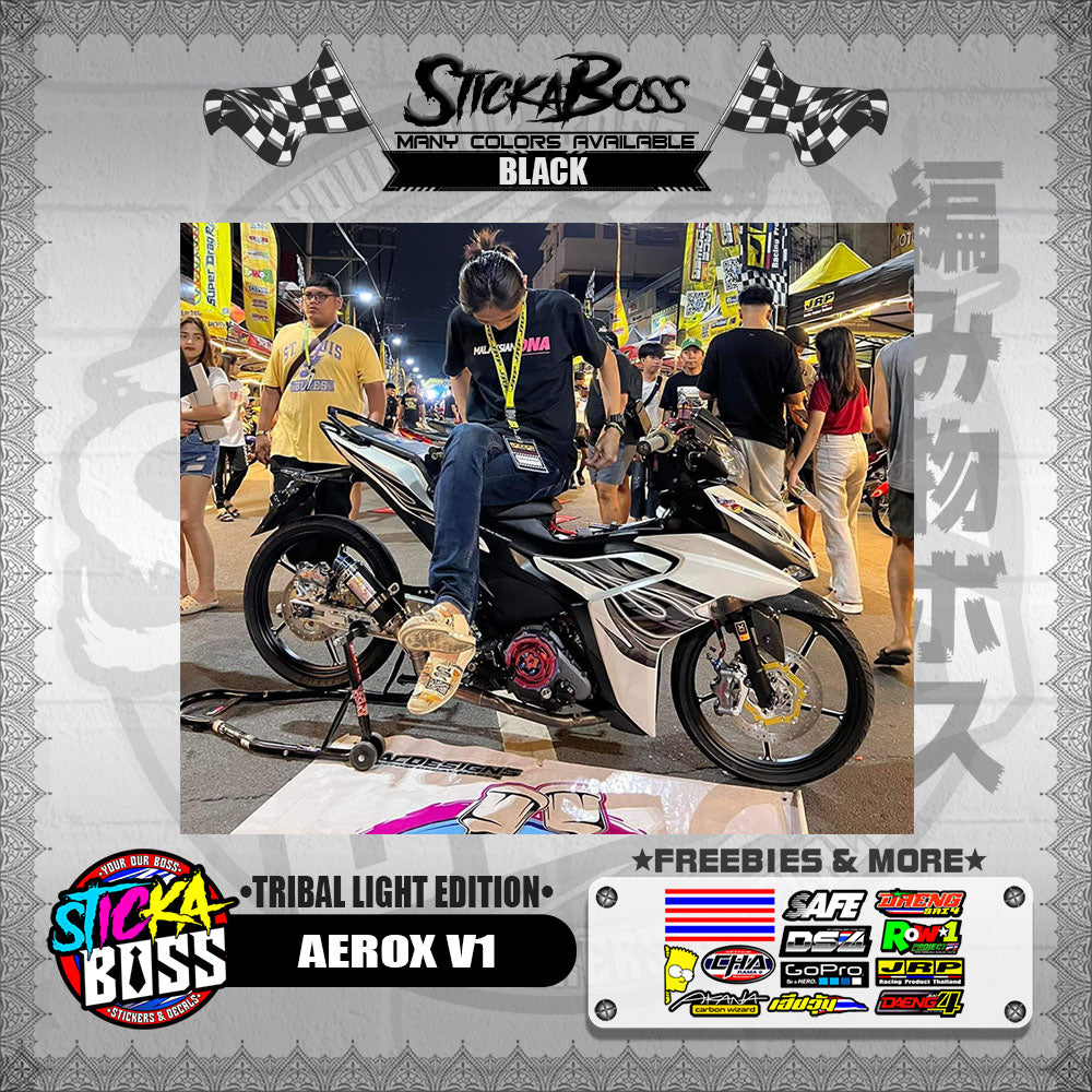 AEROX V1 DECALS ( TRIBAL LIGHT EDITION )【WITH FREEBIES】