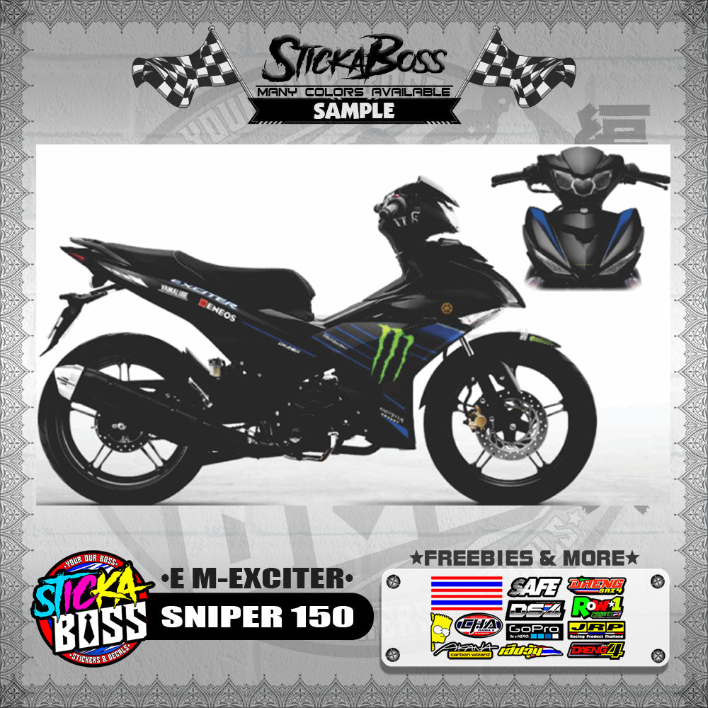 SNIPER 150 DECALS ( E M-EXCITER )【WITH FREEBIES】