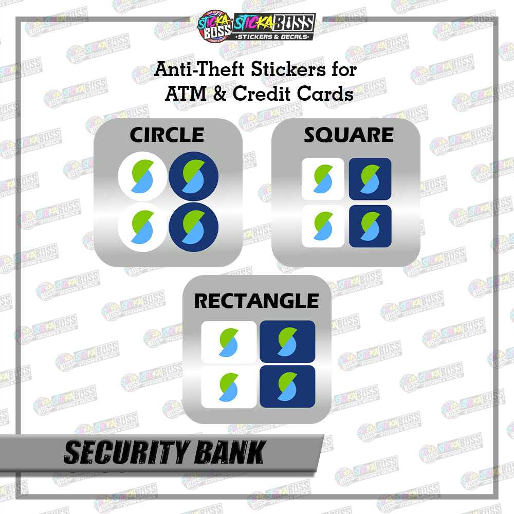 BANK CVV STICKER PART 2 | 4 PCS | ANTI-THEFT STICKER FOR ATM AND DEBIT/CREDIT CARDS【PRINTED】