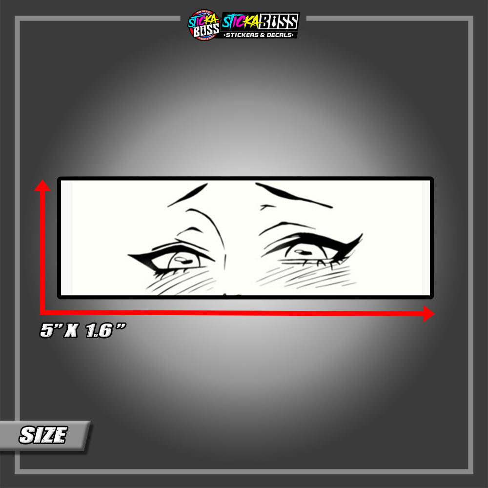 DEMONSLAYER PART 1 | ANIME EYE SLAP STICKER【VINYL PRINTED】( LAMINATED / WATERPROOF )