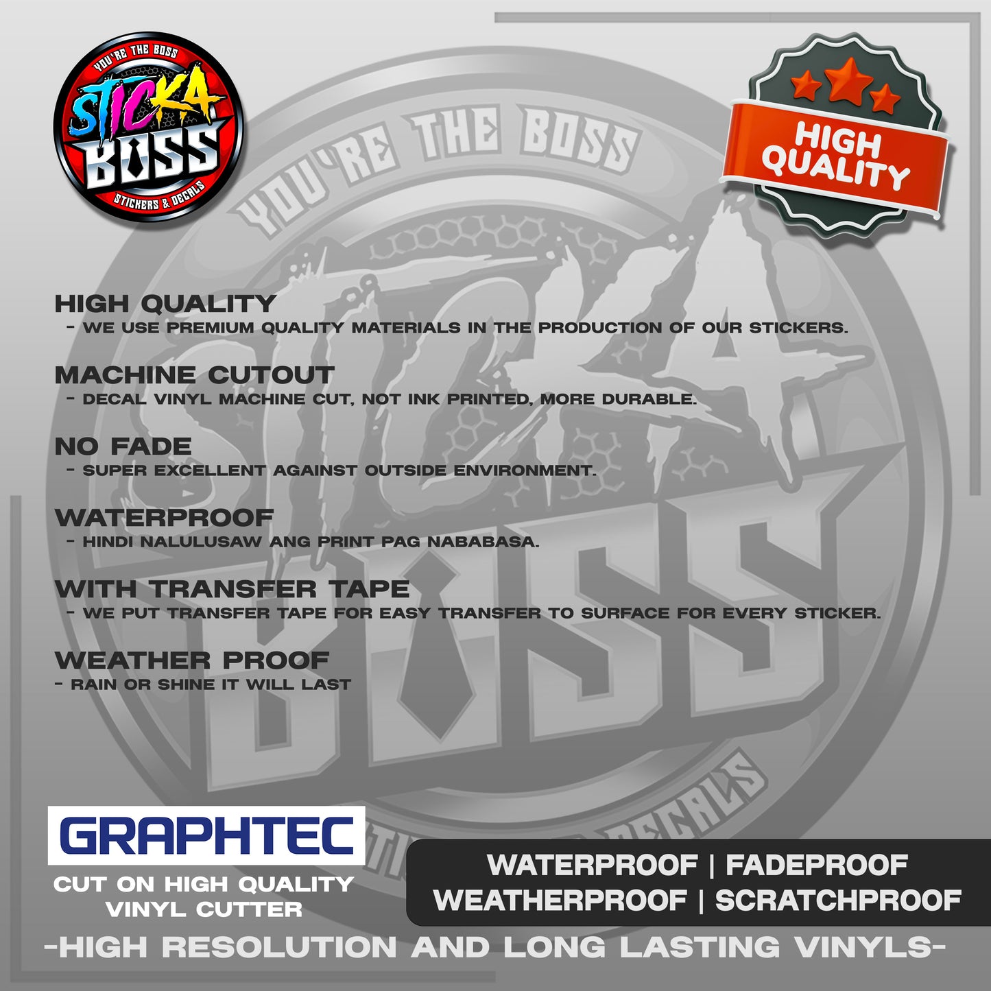 MIO SOUL I 125 MAGS STICKER SET ( 2 MAGS ) - CUSTOM 003 | VINYL WATERPROOF CUT-OUT DECALS