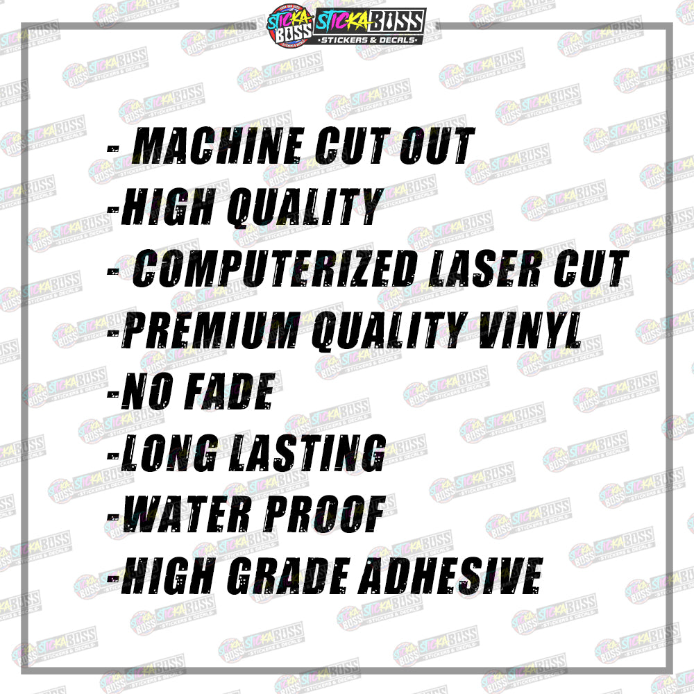 CLICK V3 CUT-OUT DECALS ( 001 MINIMALIST SHARP )【Stickaboss】