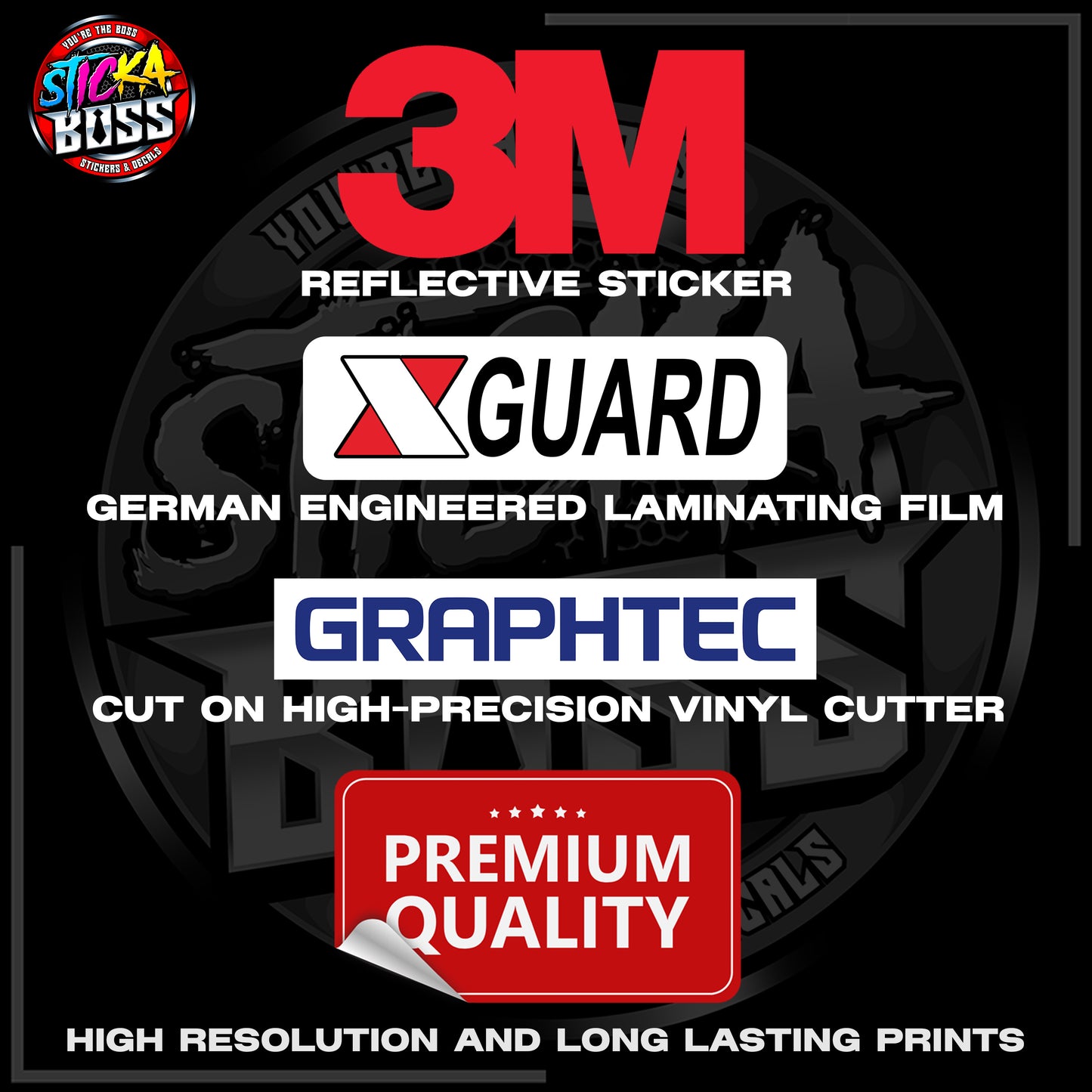 REPUBLIKA NG PILIPINAS LOGO 3M REFLECTIVE STICKER | PREMIUM LAMINATED【PREMIUM QUALITY】