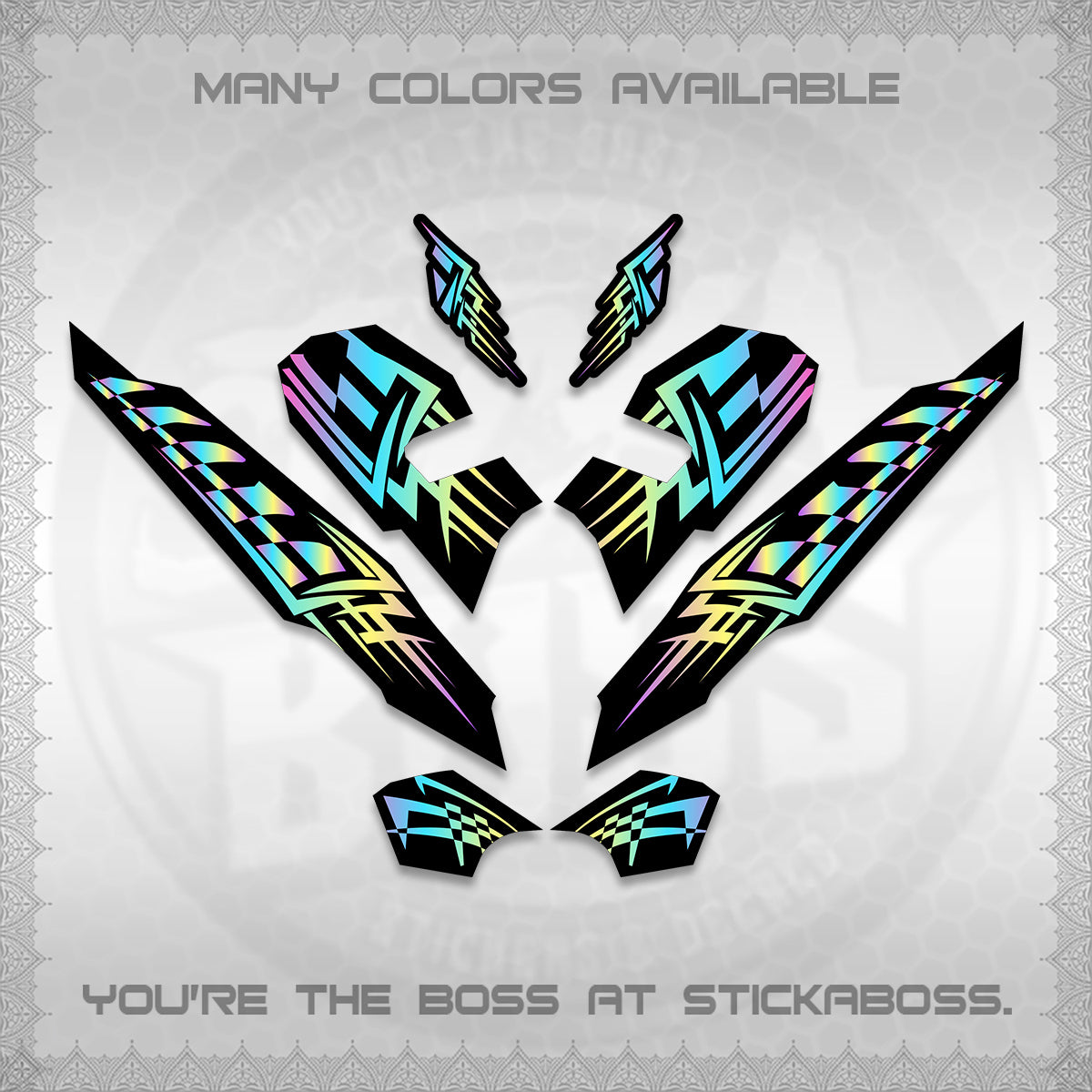CLICK 125 V3 VARIO INDO-MALAY DECALS (2026 TRIBAL LINES DESIGN) STICKER DECALS By STICKABOSS