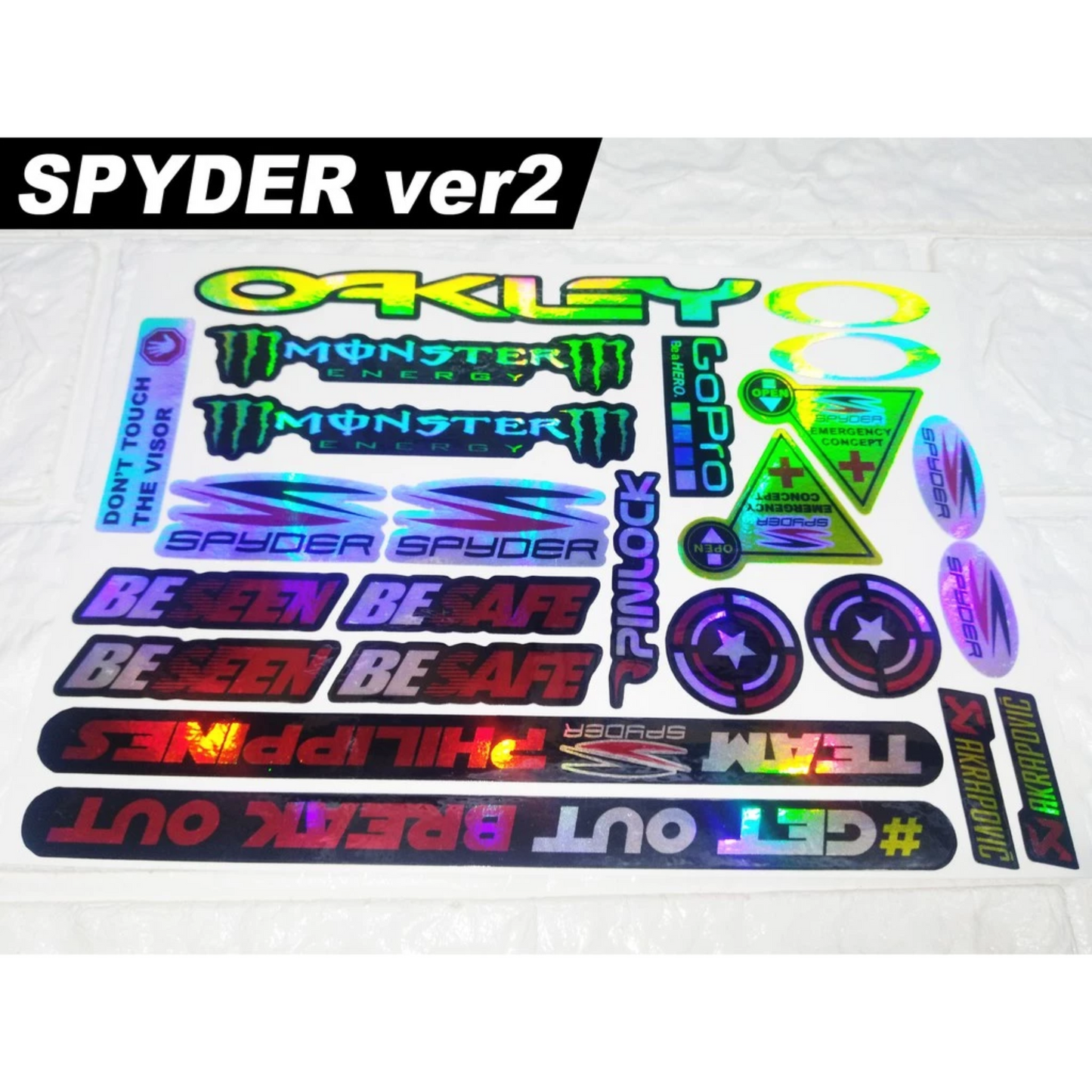 【HOLOGRAM】HELMET VISOR STICKERS【HOLOGRAPHIC】